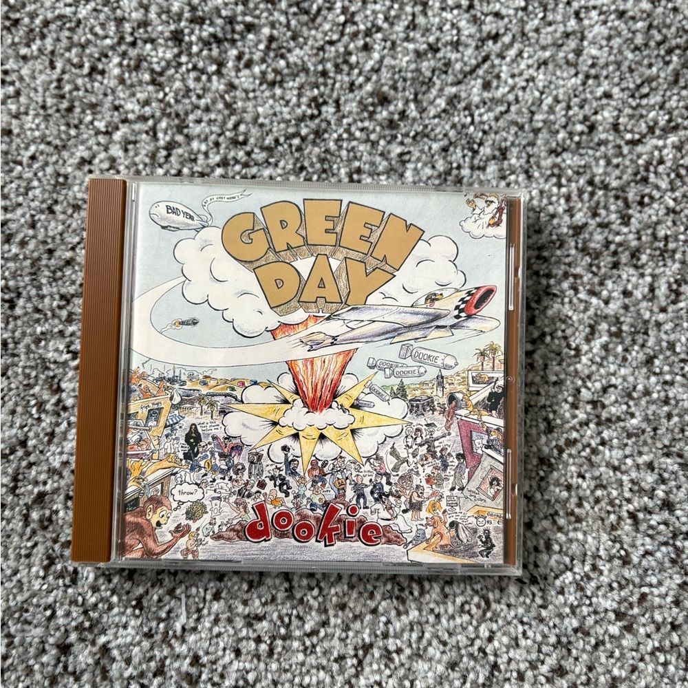 Green Day Dookie CD - Brown and White